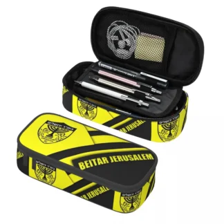 Estuches de lápices personalizados Footbally Beitar Jerusalem FC para escuela de fútbol, bolsa de lápices de gran capacidad para niñas y niños, papelería para estudiantes