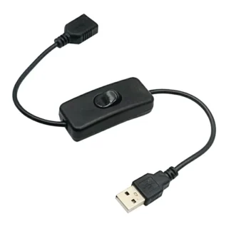 Cable USB con interruptor de encendido/apagado, palanca de extensión para lámpara USB, ventilador USB, línea de fuente de alimentación, adaptador duradero, auriculares USB LED