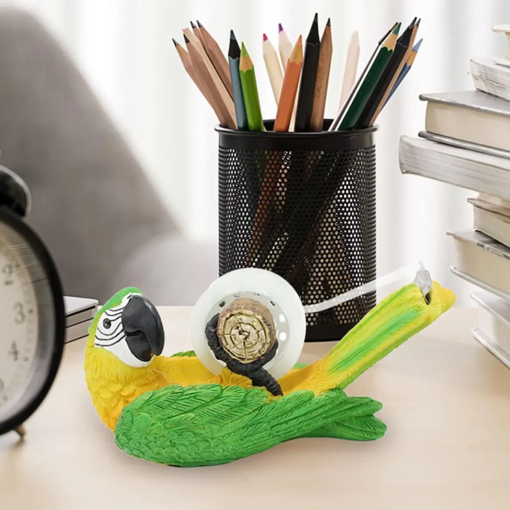 Dispensador de cinta para animales, dispensador de cinta de escritorio para animales, suministros de oficina, lindo soporte para rollo de cinta de escritorio para oficina y hogar