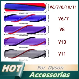 Compatible con Dyson V6/7 V8 V10 V11 aspiradora cepillo de rodillo suave alfombra barra de rodillo accesorios de repuesto