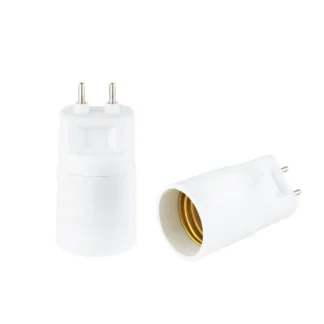 Adaptador de enchufe de luz piezas G12 a E26/E27, CE, ROhs, G12, 2 pines, PAR30, CDM-T, halogenuros metálicos, convertidor de soporte de lámpara halógena LED