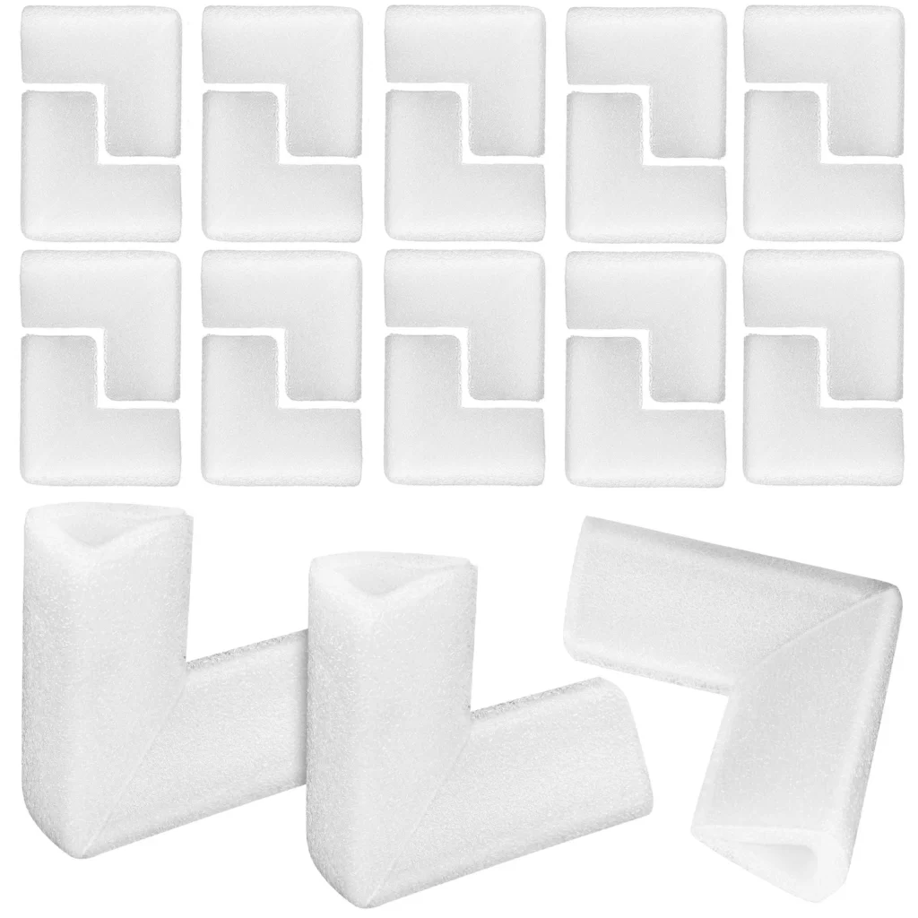 Protectores de esquina de algodón perlado, 24 Uds., en forma de L, resistentes para mover el envío, muebles, embalaje de cartón, suministros de encuadernación