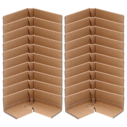 Protector de esquina de papel con cerradura de 20 piezas, protectores de cartón, marco, paquete de envío de borde, caja de cartón, Protector de borde, esquina de embalaje