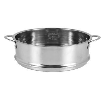 Vaporera de 20cm de espesor, rejilla de vapor para alimentos, vaporera de acero inoxidable con doble oreja para olla de sopa, olla de leche, herramientas de cocina