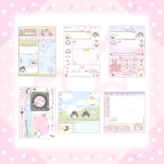 Notas de dibujos animados bonitos