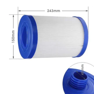 Utilizado para filtro de piscina infantil Leatco PWW50, Unicel 6CH-940, Filbur FC-0359, filtro de bañera de hidromasaje Waterway 817-0050 243X150mm