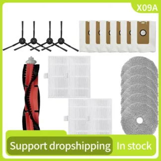 X09A para Ultenic MC1 repuestos de aspiradora cepillo principal Cepillo Lateral filtro HEPA paño de mopa bolsa de polvo