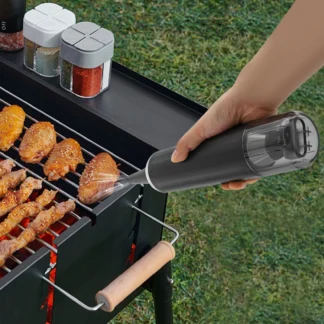 Potente aspiradora de mano, aspiradora de coche inalámbrica con 6 boquillas, luz LED, vaso para polvo de 80ml, aspiradora de mano inalámbrica