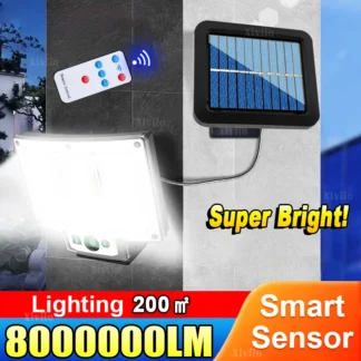 Luces solares LED 315 para exteriores con 3 modos de Sensor de movimiento luces de inundación solares con control remoto IP65 lámpara de pared Solar de seguridad impermeable