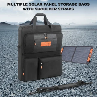 Bolsas de almacenamiento de paneles solares con correas para los hombros, bolso de hombro de protección portátil de gran capacidad para bifacial/ZOUPW 100W 200w 220w