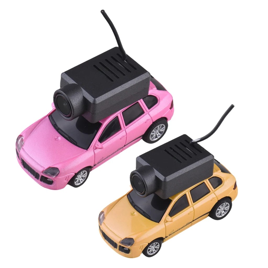Coche teledirigido con cámara WiFi HD de 720P, luces ambientales giroscógicas y modo VR, Mini juguete controlado por aplicación para niños y niñas