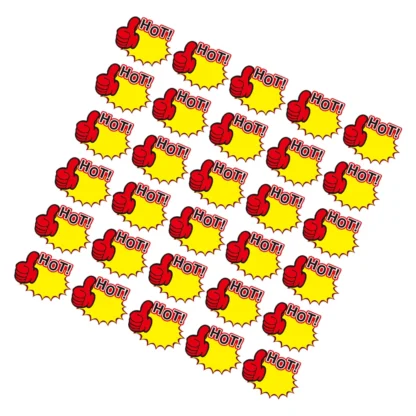 200 Uds. Etiquetas de precios para agarrar la atención, pegatinas, colores atrevidos, texto transparente, respaldo adhesivo, tiendas minoristas, pantallas de supermercado