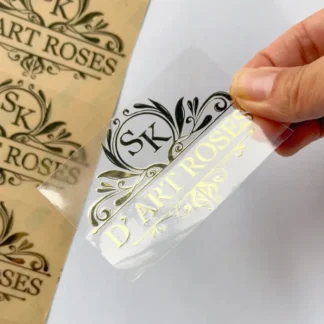 Etiquetas autoadhesivas permanentes personalizadas para logotipos comerciales, pegatinas de transferencia de metal 3D impermeables y embalaje de productos