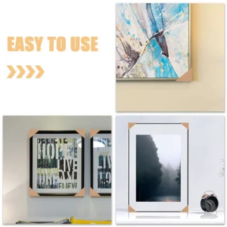 50 Uds Protector de borde de papel embalaje marco de imagen protectores de esquina marco de fotos protectores de esquina Protector de pintura