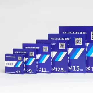 Papeles de filtro cuantitativos sin aspas de laboratorio, 100 unidades por paquete, equivalente a doble anillo, grado 201, velocidad rápida, 7cm, 9cm, 11cm, 12,5cm, 15cm