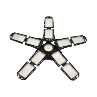 Luz LED para garaje, accesorio de iluminación plegable para almacén King Kong, 6 hojas, 8 hojas, 10 hojas, ajuste de cuenta de hoja plegable transfronteriza