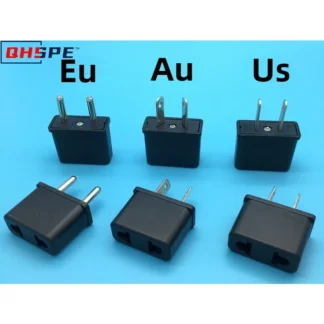 Adaptador de enchufe UE a EE. UU./AU: convertidor de corriente de viaje Schuko europeo con certificación CE para enchufes tipo A/C/F