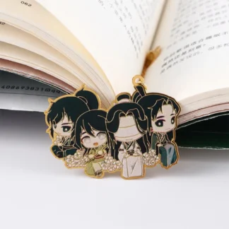 Hollow Wei Wuxian suministros escolares colgante marca de paginación regalo para estudiantes Lan Wangji Mo Dao Zu Shi papelería marcapáginas marcadores de libros