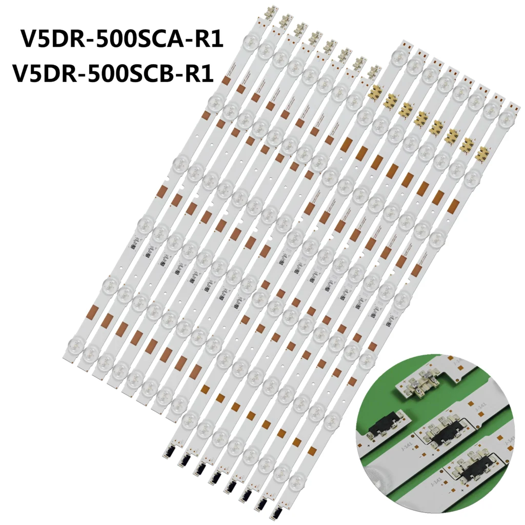 Nuevo 6 + 7LED para TV de 50 "UE50JU6850U UN50JS7200G V5DR-500SC UA50JS7200K UE50JS7200U UE50JU6872U BN96-38480A UE50JU6875U BN96-38479A