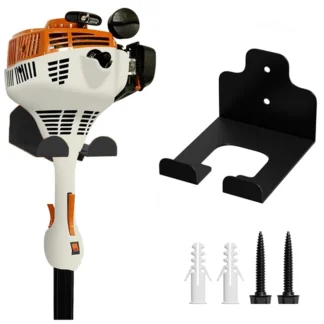 Soporte para cortadora de jardín montado en la pared de alta resistencia, administrador de garaje, soporte para cortadora de césped, estante de almacenamiento para herramientas de jardinería, herramientas de jardín