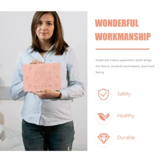 Protector de caja para certificado de nacimiento de bebé, almacenamiento elegante para momentos preciosos, Protector de certificado de nacimiento