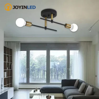 Lámpara colgante industrial moderna, sin bombilla, para sala de estar, comedor, dormitorio, cocina, cafetería, luces LED negras para habitación