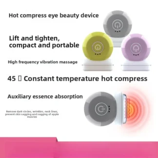 Masajeador de ojos 3 en 1 con calefacción y vibración, infusión de esencia antienvejecimiento para ojeras y arrugas, dispositivo de belleza