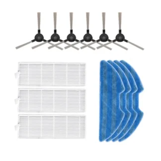 Robot aspirador Cepillo Lateral filtro Hepa paño de mopa para Linnberg Aqua Aspiradora Robótica cepillos limpieza fregona trapos