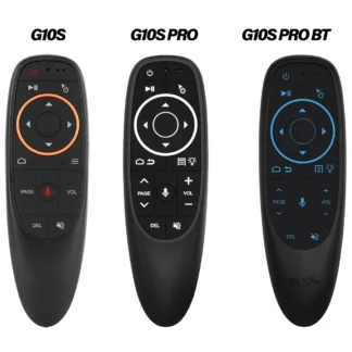 G10S Pro Control remoto por voz G10SPro BT 2,4G inalámbrico Air Mouse giroscopio retroiluminado controlador de TV inteligente para decodificador Android