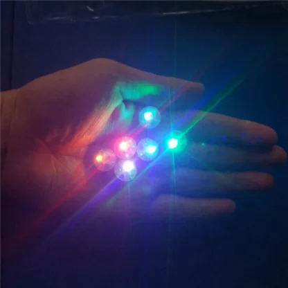 AA81-40Pcs Mini bola redonda LED globo luces RGB lámparas Flash del Día de San Valentín para linterna decoración navideña Multicolor