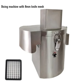 Máquina cortadora de verduras comercial, cortadora eléctrica de cubos de rábano, zanahoria, Taro, multifunción