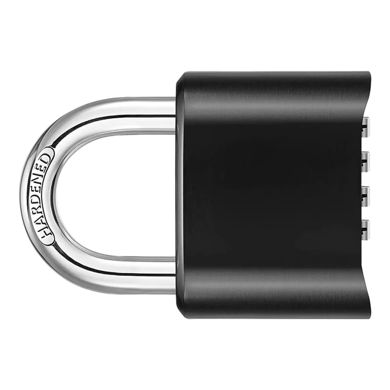 Cerradura de combinación de 4 dígitos, candado para exteriores, cerradura combinada impermeable para casillero de gimnasio, almacenamiento con cerrojo, cobertizo, valla, puerta negra