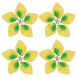 20 piezas dijes de resina de limón, colgantes creativos de frutas, fabricación de joyas DIY, pulsera, collar, pendientes, accesorios de verano