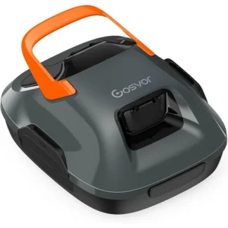 Limpiador robótico inalámbrico para piscinas dura 90 minutos, aspirador automático para piscinas sobre el suelo de hasta 860 pies cuadrados, autoadhesivo portátil, naranja I