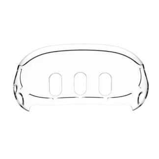 Cubierta frontal de silicona antigolpes Protector frontal transparente antideslizante VR Shell cubierta protectora frontal para Meta Quest 3