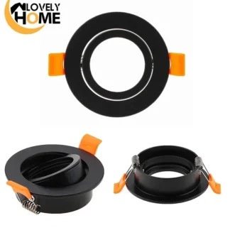 4 Uds. Marco de luz LED de techo de aluminio marco de luz Led empotrable ajustable recorte 65mm MR16 GU10 accesorios de iluminación de techo Led