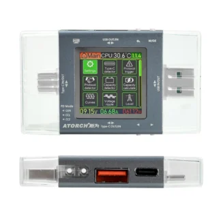 Probador USB TU13, voltímetro tipo C PD3.0, protocolo de carga rápida DC0-50V, Monitor de capacidad del cargador de teléfono móvil, probador de potencia