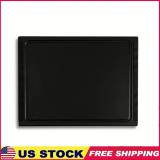 Tabla de cortar de polietileno grande, tabla de preparación de cocina de doble cara con jugo, bien, fácil de limpiar, duradera, diseño rectangular seguro para alimentos