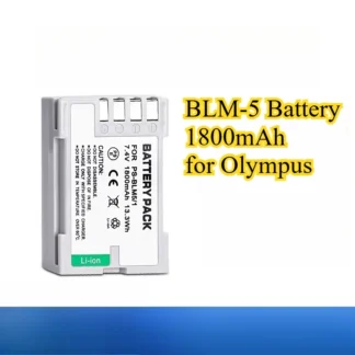 BLM-5 Batería 1800mAh para Olympus BLM-1 OM-D E-M1 E-M5 E-M10 PEN E-PL1 E-PL2 E-PL3 E-PL5 E-30 E-420 E-520 E-500 C-8080 C-7070