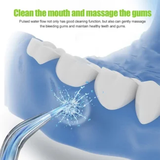 Irrigador bucal de agua IPX7, resistente al agua, punta giratoria de 360 grados, irrigador bucal portátil de limpieza profunda para viajes
