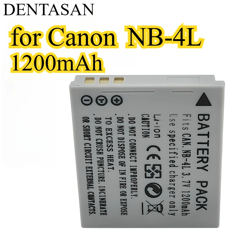 Batería de NB-4L de 1200mAh para Canon SX280 SX275 SX510 IXUS 85IS 95IS 300HS celda de alimentación de repuesto totalmente decodificada