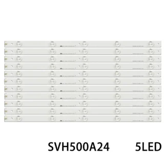 Tira de luces LED, accesorio para T500HVN07.1 LC-50N5000U LC-50N4000U LC-50N3100U E257384 SVH500A24_5LED_Rev06_140303