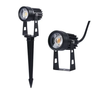 3W 5W Mini luz Led para jardín de césped 12V 85-265V al aire libre IP65 impermeable paisaje punto lámparas blanco rojo azul verde lámpara con punta