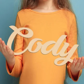 Placa de madera con nombre personalizado, letrero de madera de Material de madera, señal cortada con láser, decoración del hogar, 1 ud.