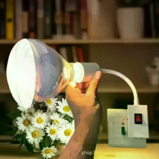 Lámpara de baño universal, a prueba de explosiones y resistente al agua para lámparas de calefacción y luces de techo, fácil instalación de tornillos, 1 o 2 piezas