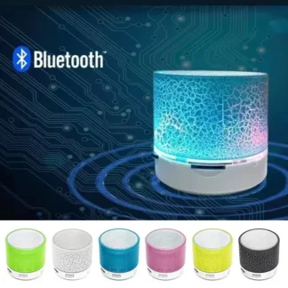 Mini Altavoz Bluetooth inalámbrico, soporte LED para grietas, tarjeta SD, Subwoofer USB, columna de sonido de música MP3 portátil para ordenadores portátiles