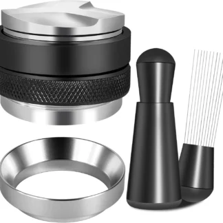 Kit de accesorios para café expreso de 54 mm, distribuidor de café y nivelador de manipulación, herramienta WDT y juego de embudo dosificador para Breville Espress de 54 mm