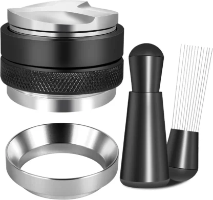 Kit de accesorios para café expreso de 54 mm, distribuidor de café y nivelador de manipulación, herramienta WDT y juego de embudo dosificador para Breville Espress de 54 mm