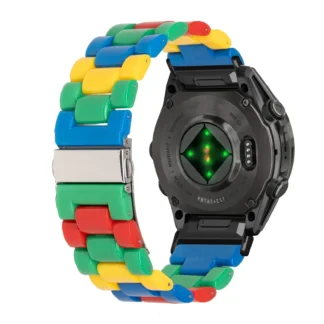 Bandas de correa acrílica para Garmin Fenix 8 43mm/6S/6S Pro/6S Sapphire/6S Solar/5S/5S Plus/7S/7S Pro, correa de Color ajustable