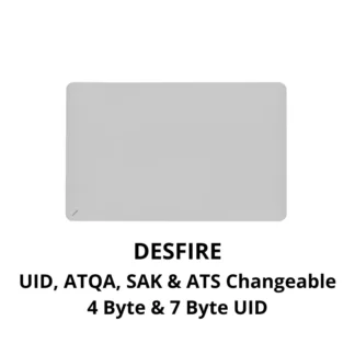 Desfire de 4 bytes y 7 bytes con UID, SAK, ATQA, ATS cambiable